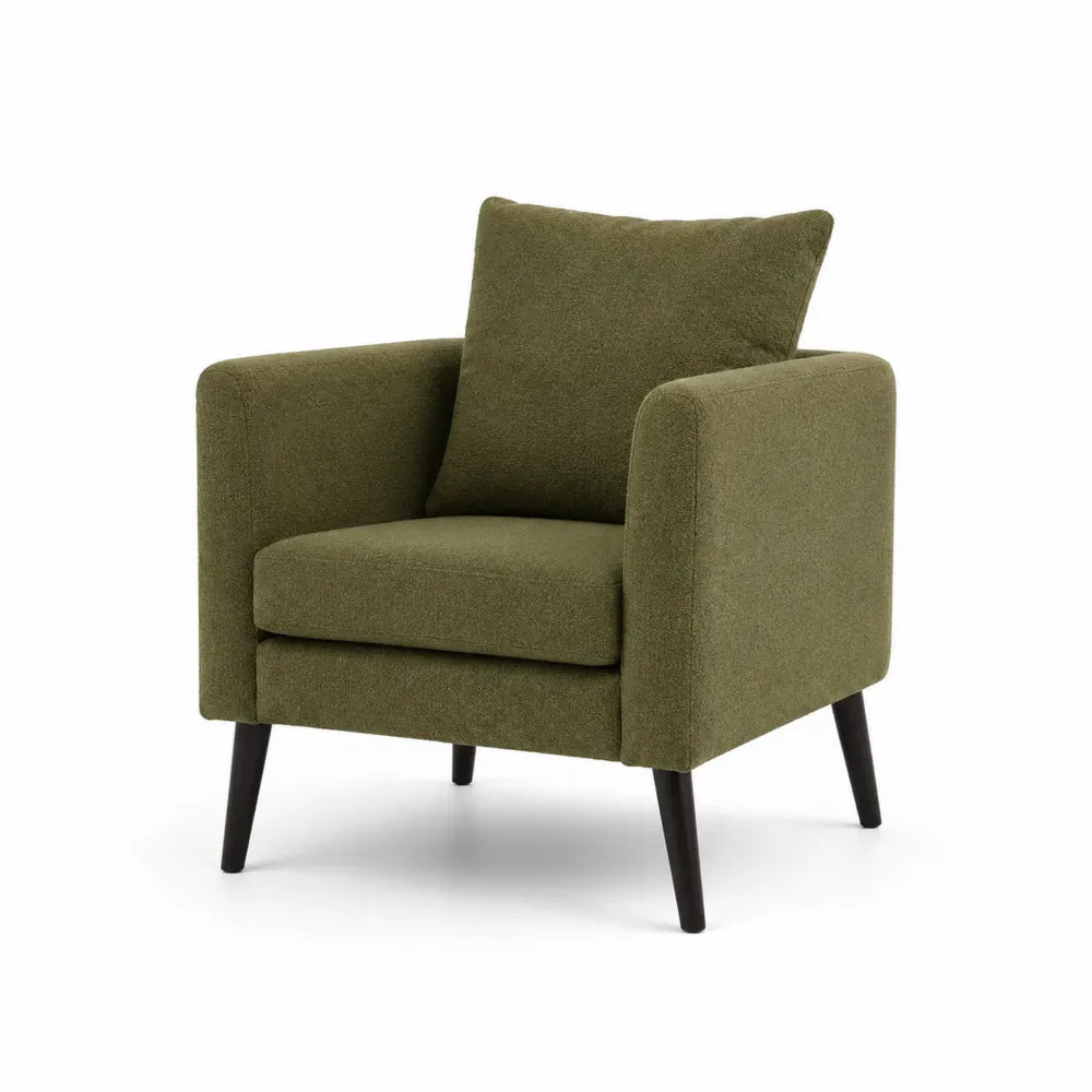Grüner Stoff-Sessel 85x75x80cm