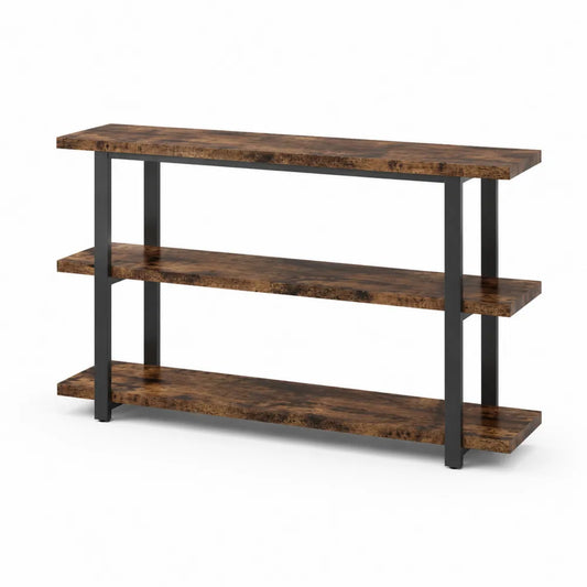 Konsolentisch Braun Metall MDF 120x30x80cm