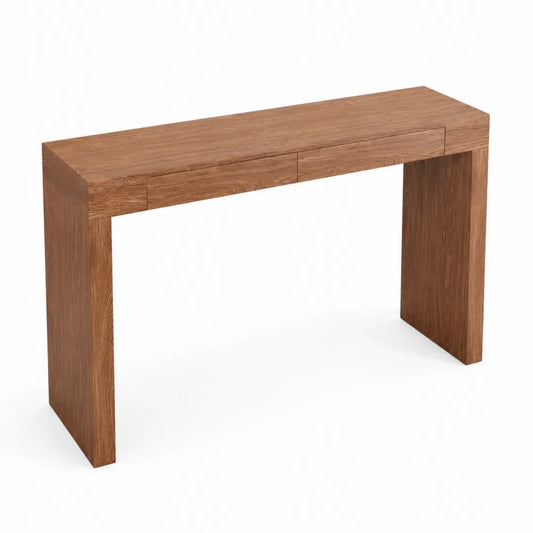 Konsolentisch aus massivem Eichenholz 120x40x75 cm