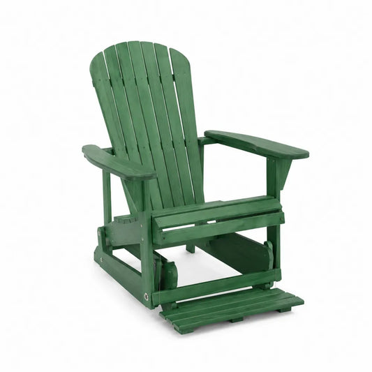 Gartenstuhl Holz Grün Adirondack-Stil